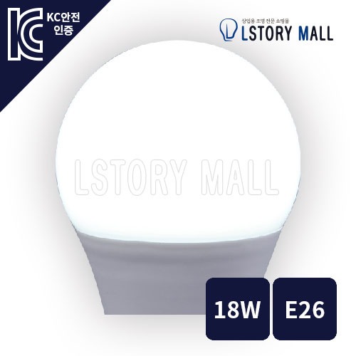 LED 벌브램프 18W/E26 (주광색)
