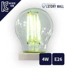LED 인지구램프 4W/E26 (그린)